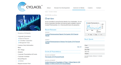 Desktop Screenshot of investor.cyclacel.com